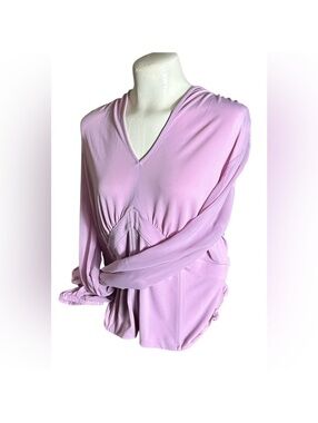Bold Elements Pink V-Neck Corset Boning Top Size XL [COPY]